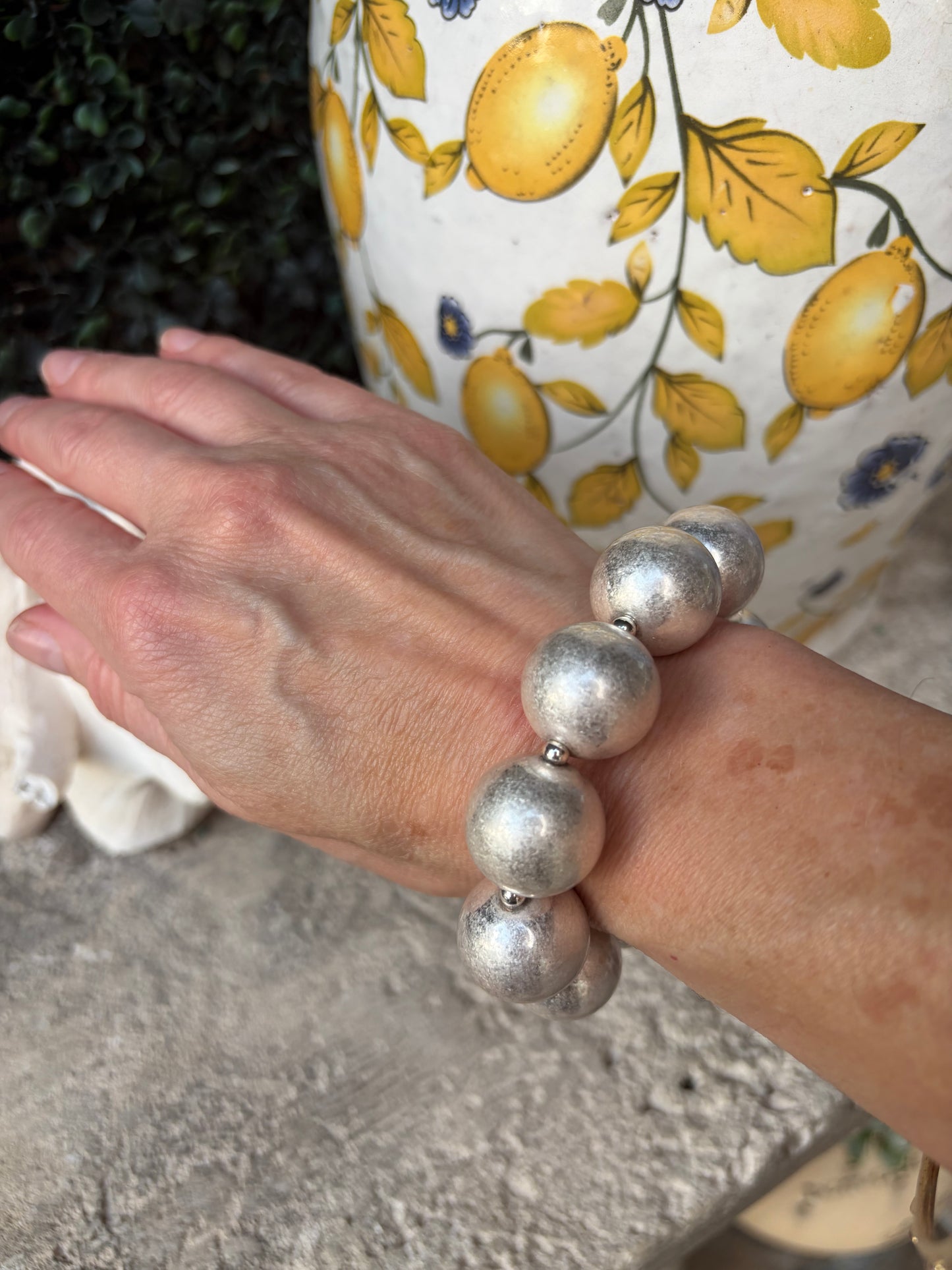 Eternal Silver Beaded Bracelet