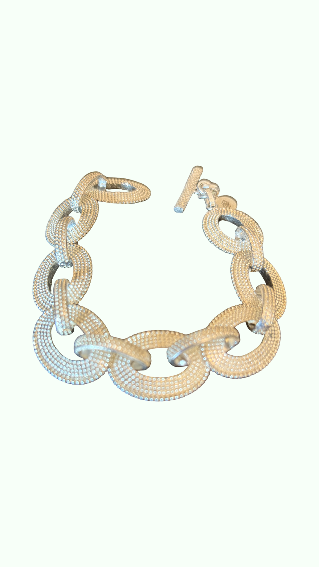 Abby Flat Link Bracelet- silver