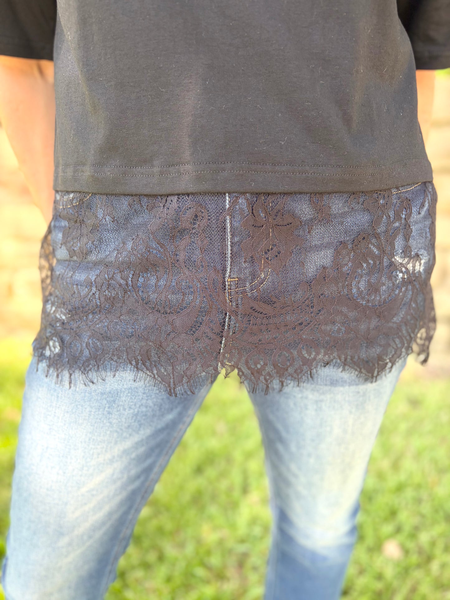 The Little Black Lace Tee