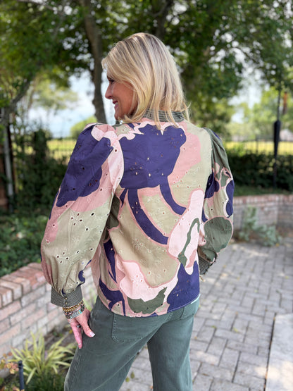 Olive in Bloom Blouse
