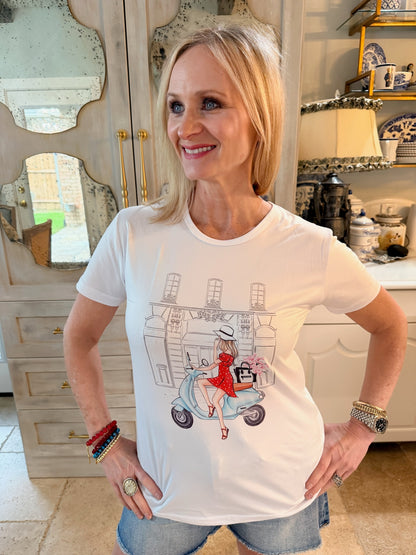 Vespa Girl Tee