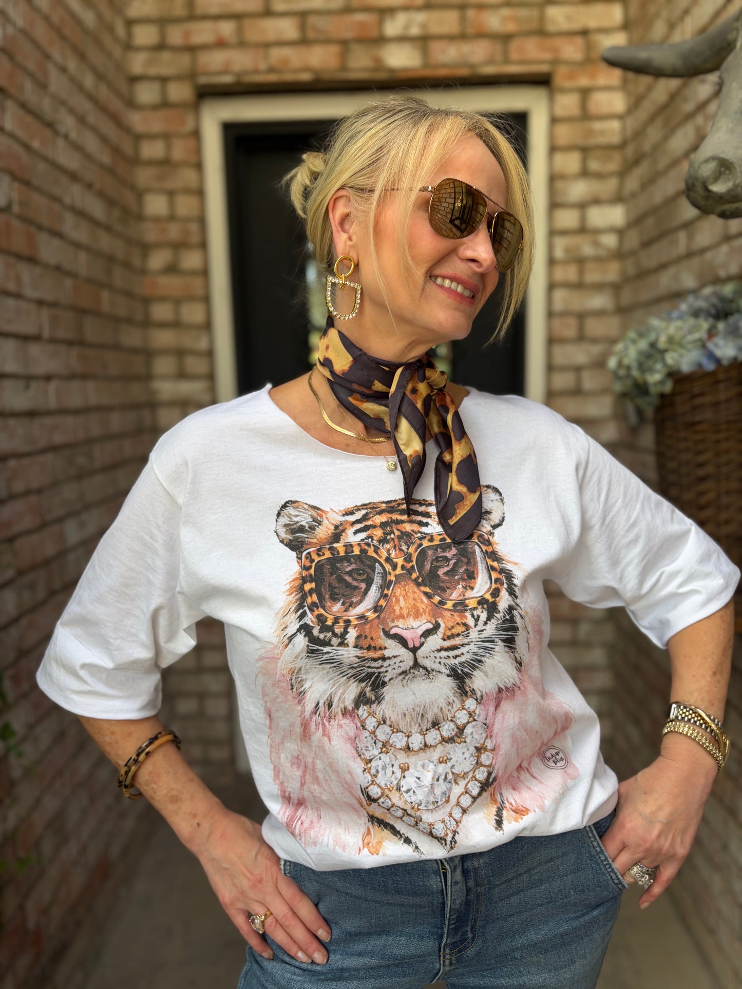 Lovely In Leopard Scarf
