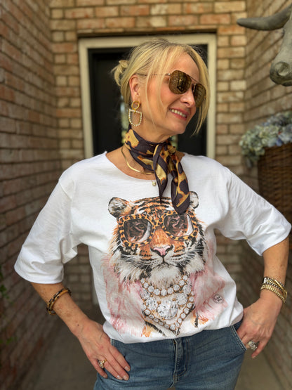 Lovely In Leopard Scarf