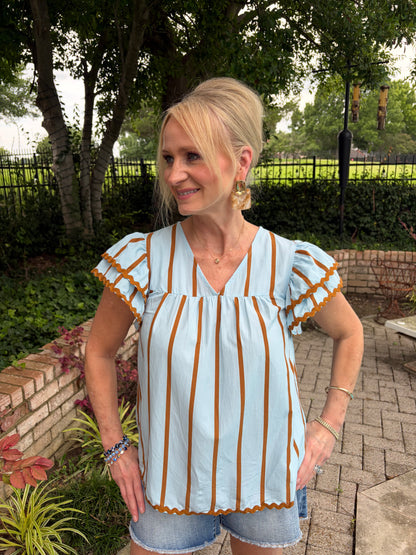 Simply Sweet Striped Blouse
