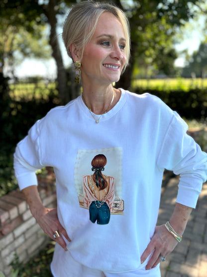 Couture In Pearls Girl Sweatshirt