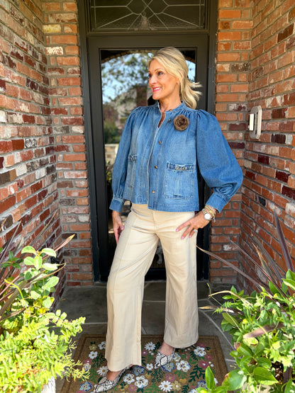 Dina Denim Luxe Jacket