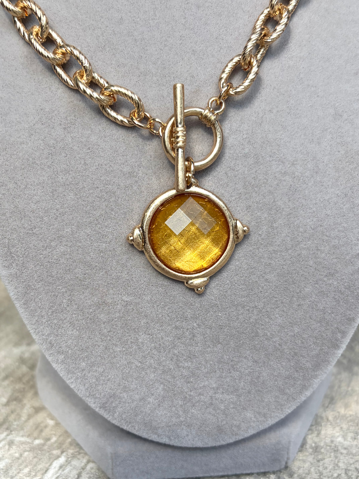 Twilight Topaz Toggle Necklace
