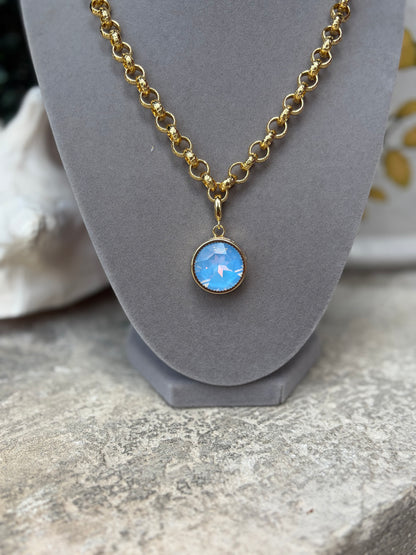 Light Blue Gemstone Charm
