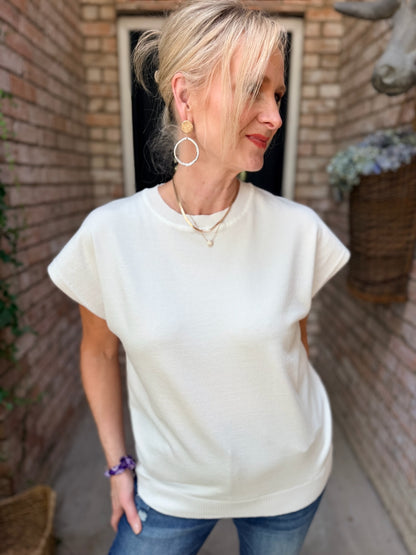 Game Day Essential White Sweater