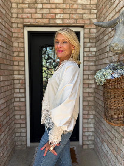Pearl Lace Blouse