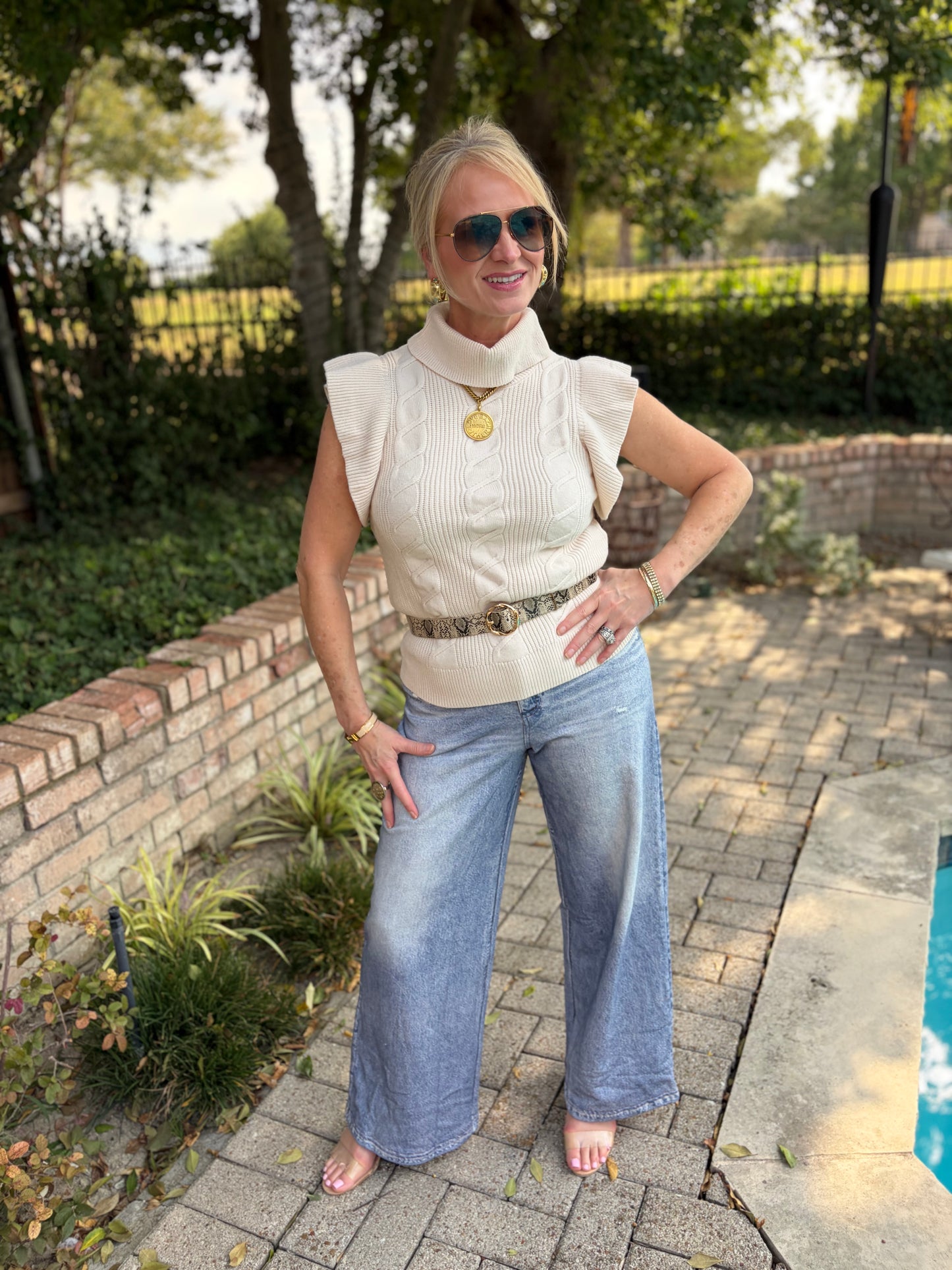 Ella Grace Flutter Cable Knit