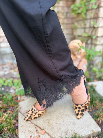 Black Tie Beauty Lace Pant