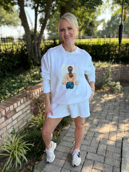 Couture In Pearls Girl Sweatshirt