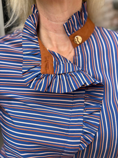 Toffee Stripe Blouse