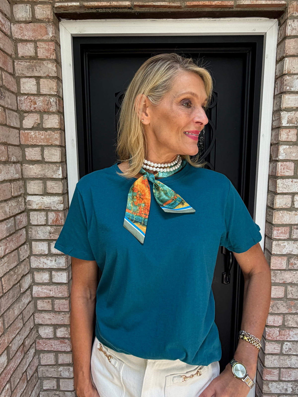 Tilly Teal Boyfriend Tee