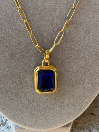 The Ocean Blue Pendant Necklace
