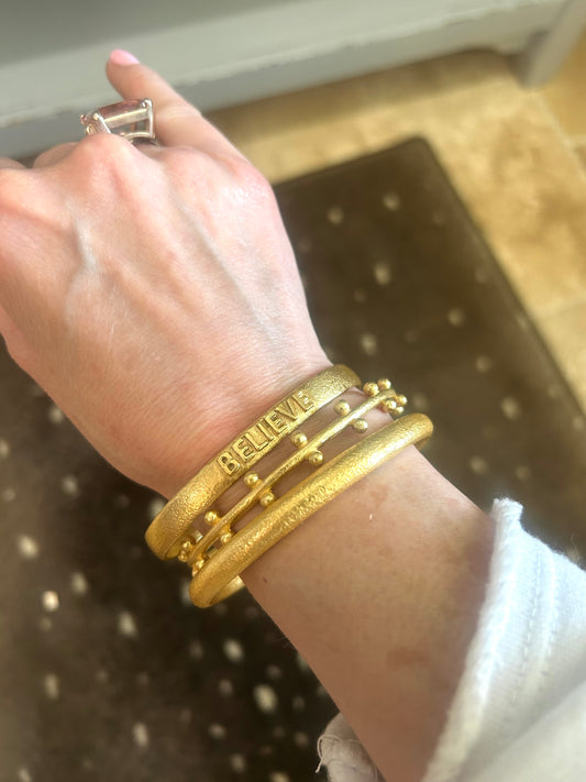 Dotted in Gold Bangle