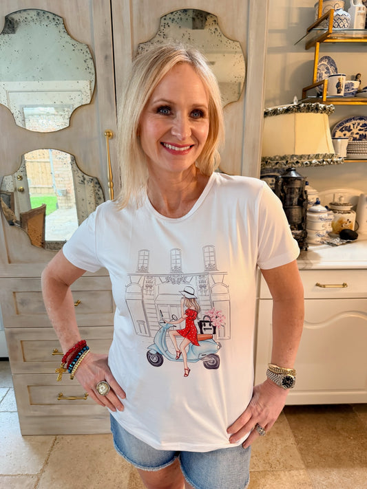 Vespa Girl Tee