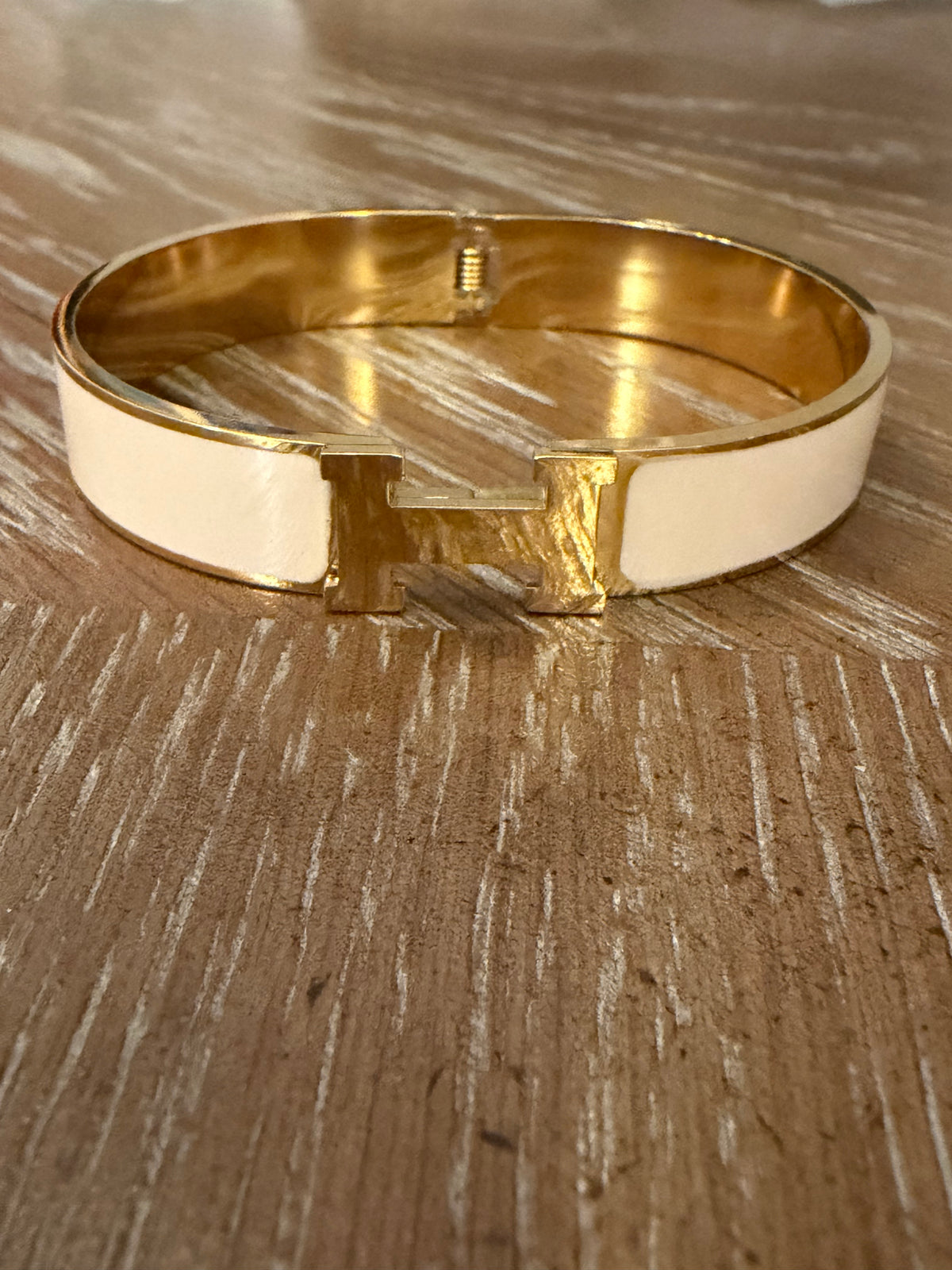 THE Initial Bracelet-Light Blush