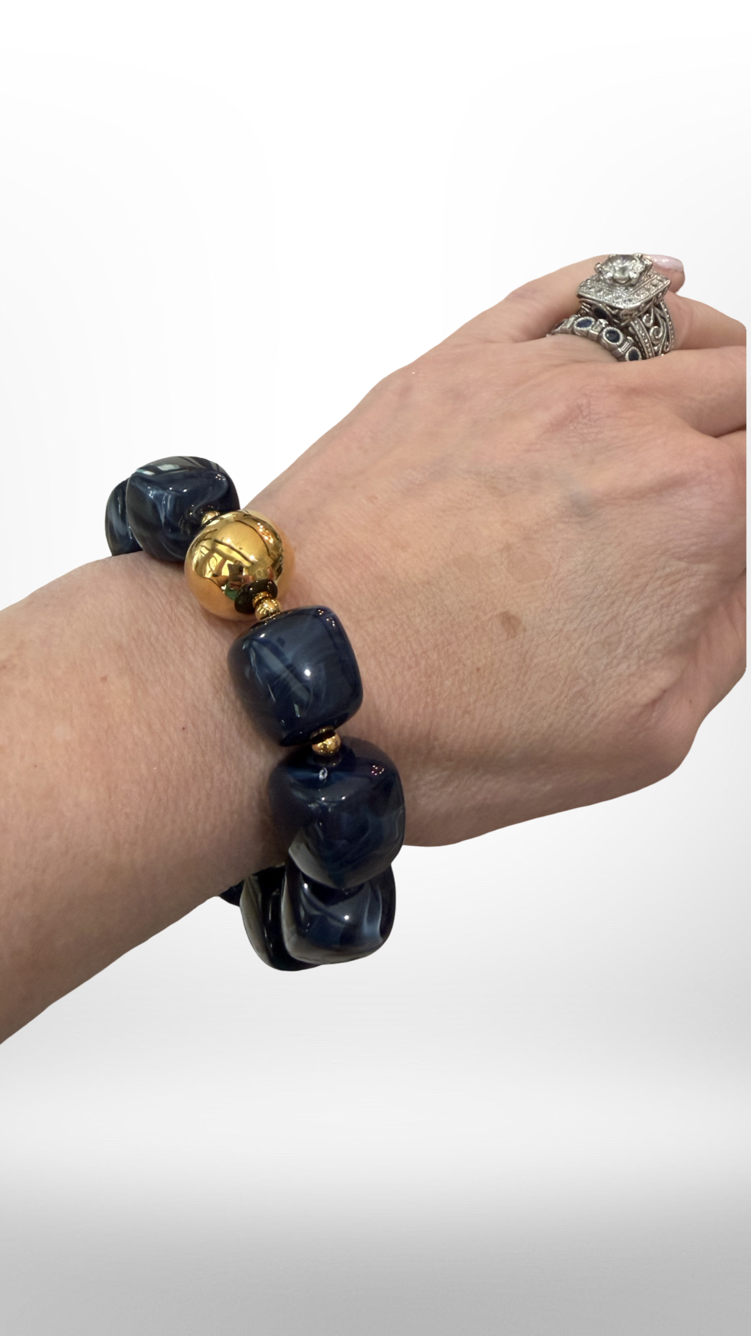 Wrist Candy Bracelet-Navy
