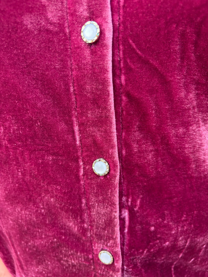 Romantic in Raspberry Blouse