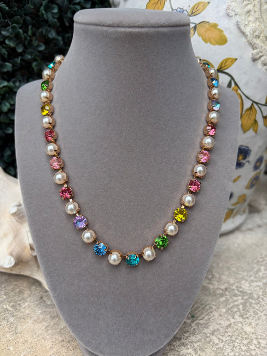 Emmy Color Pop & Pearl Necklace