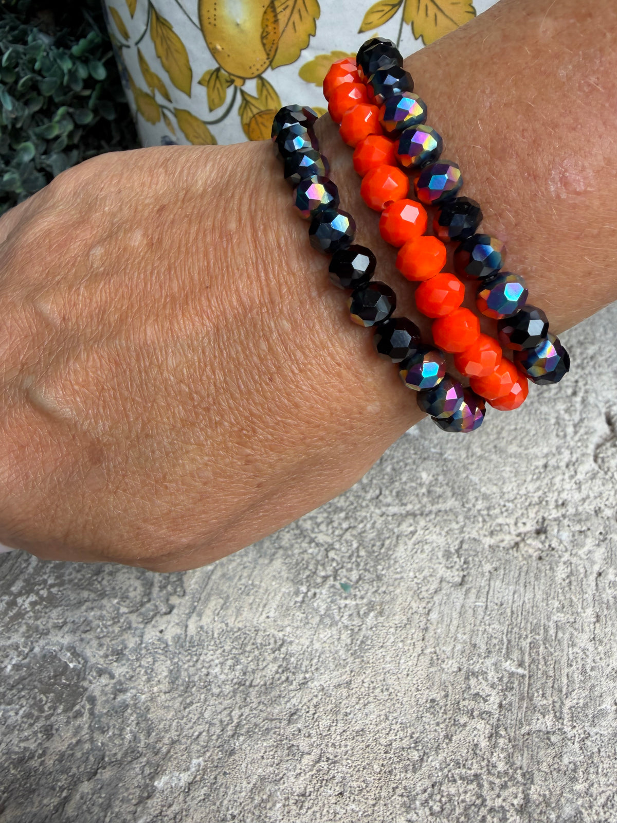 Orange and Shimmer Blue Stack