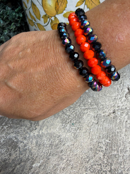 Orange and Shimmer Blue Stack