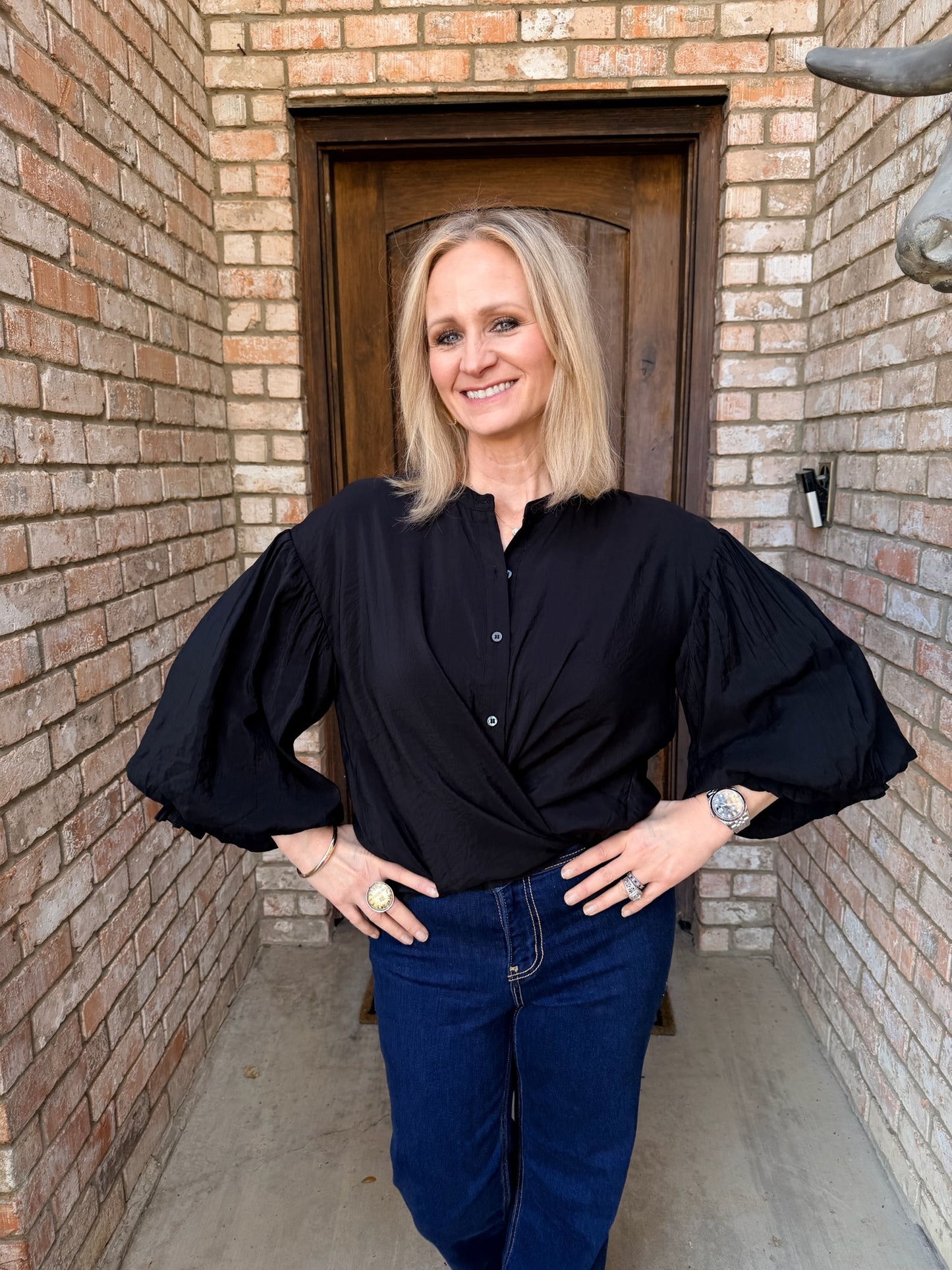 Brighton Black Blouse