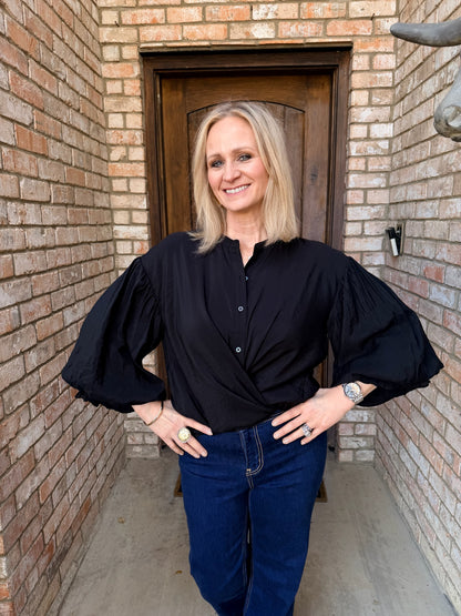 Brighton Black Blouse