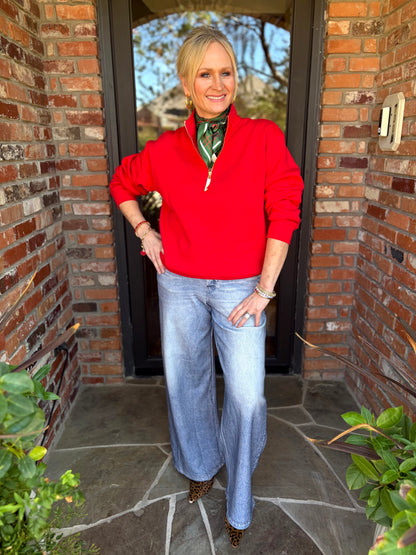 Everyday Ruby Red Sweatshirt