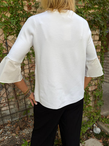 Celine Cream Sweater Blouse