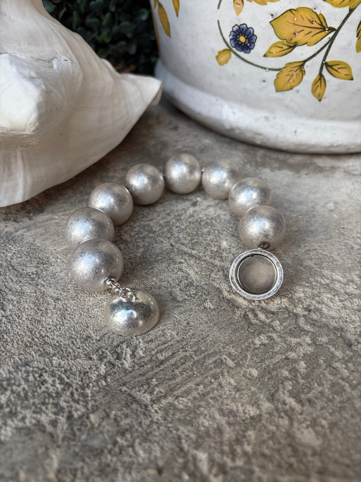 Eternal Silver Beaded Bracelet