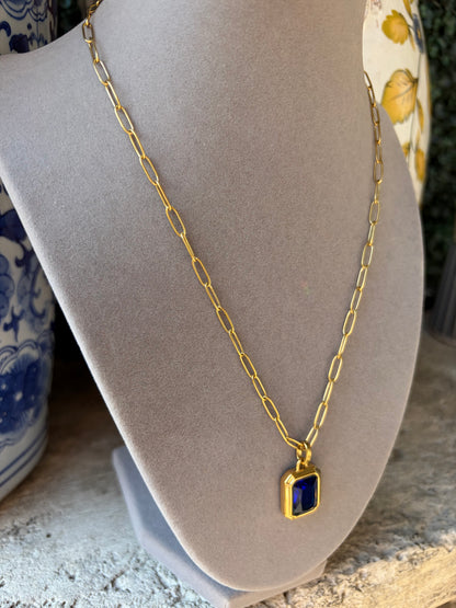The Ocean Blue Pendant Necklace