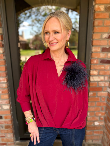 Merlot Muse Blouse