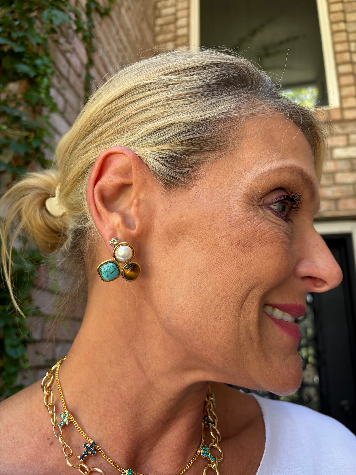 Autumn Heirloom Stone Earring