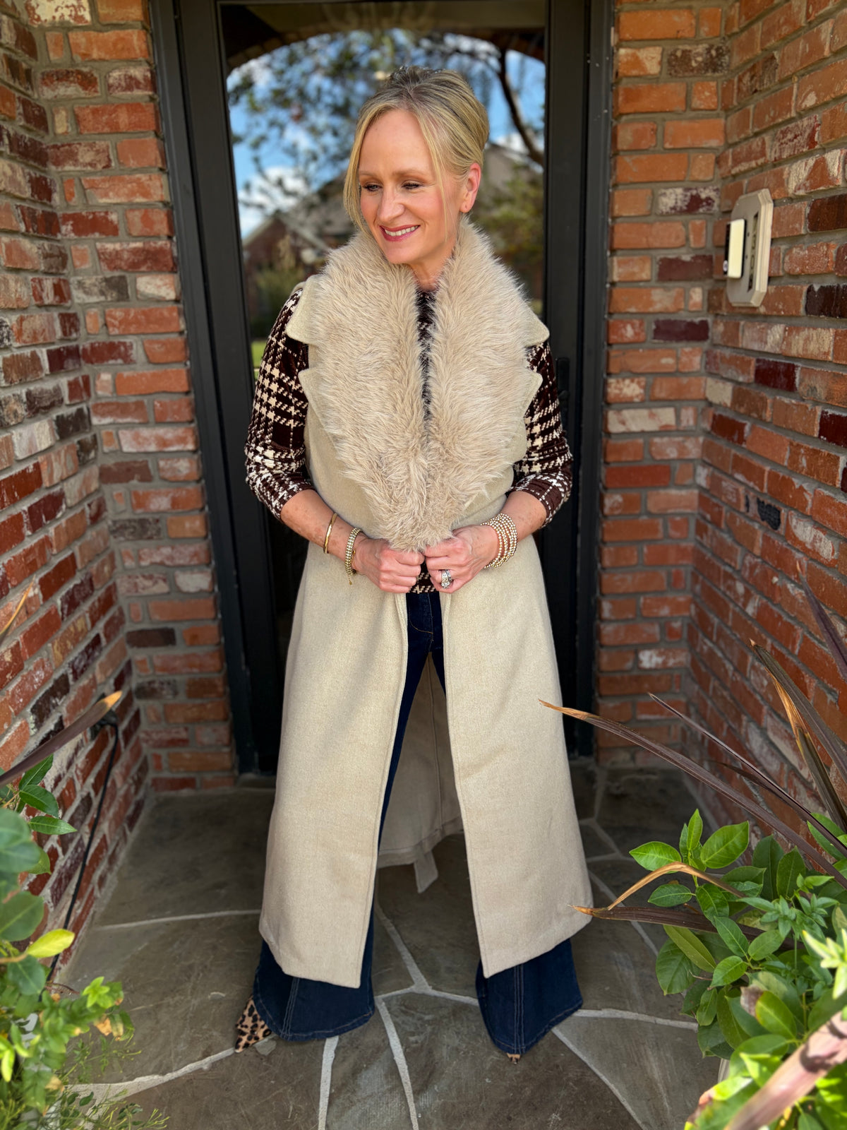 Dakota Faux Fur Duster