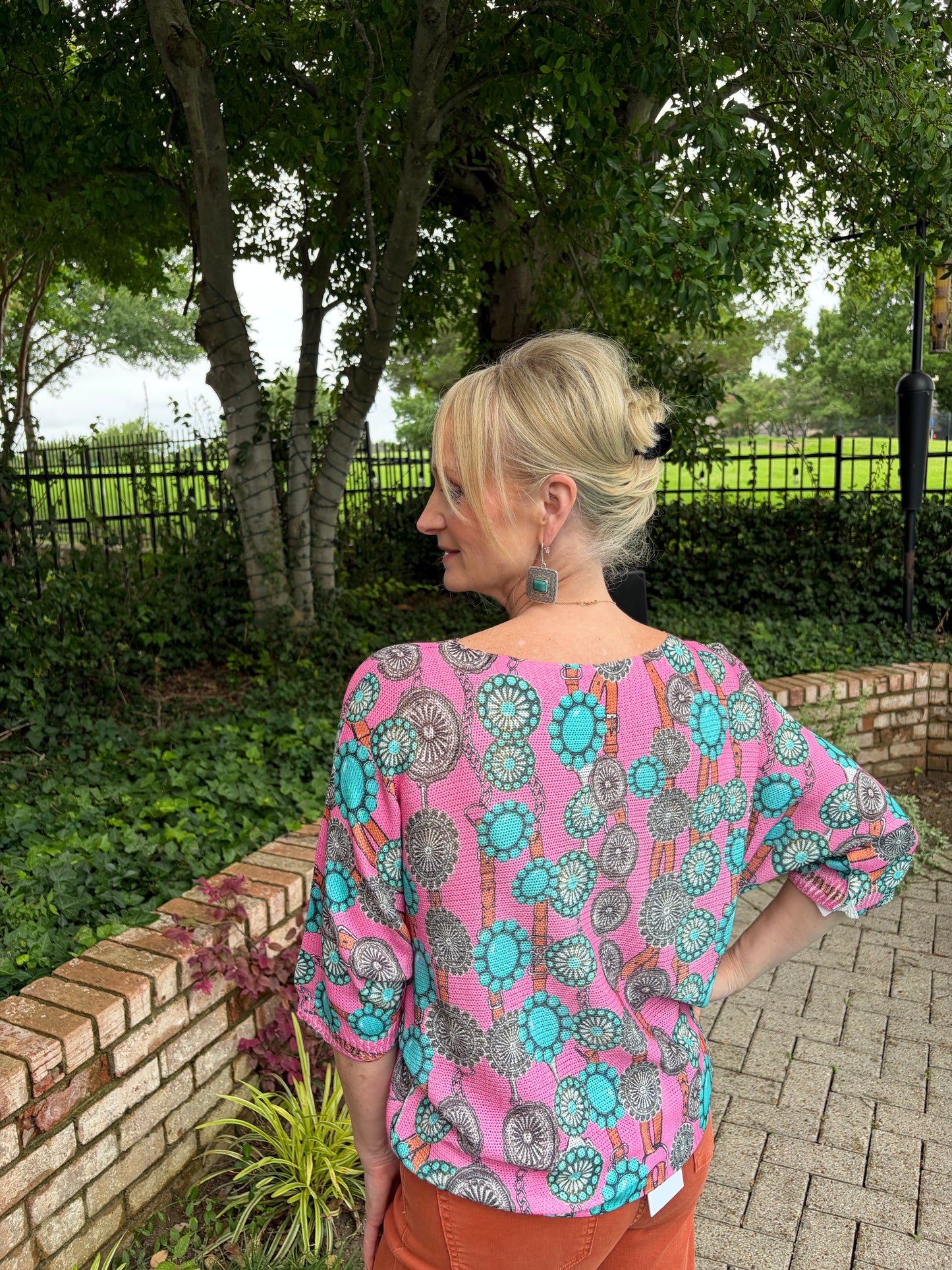 Pink Concho-Italian Knit