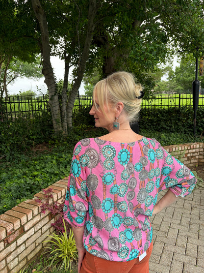 Pink Concho-Italian Knit
