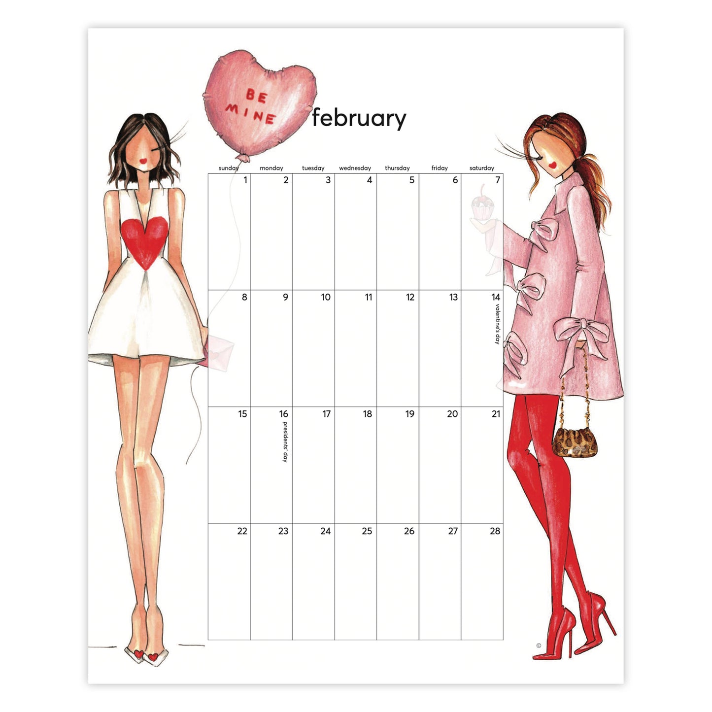Fashionista 2026 Wall Calendar