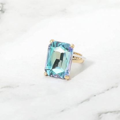 Bold Emerald Cut Ring- Mint