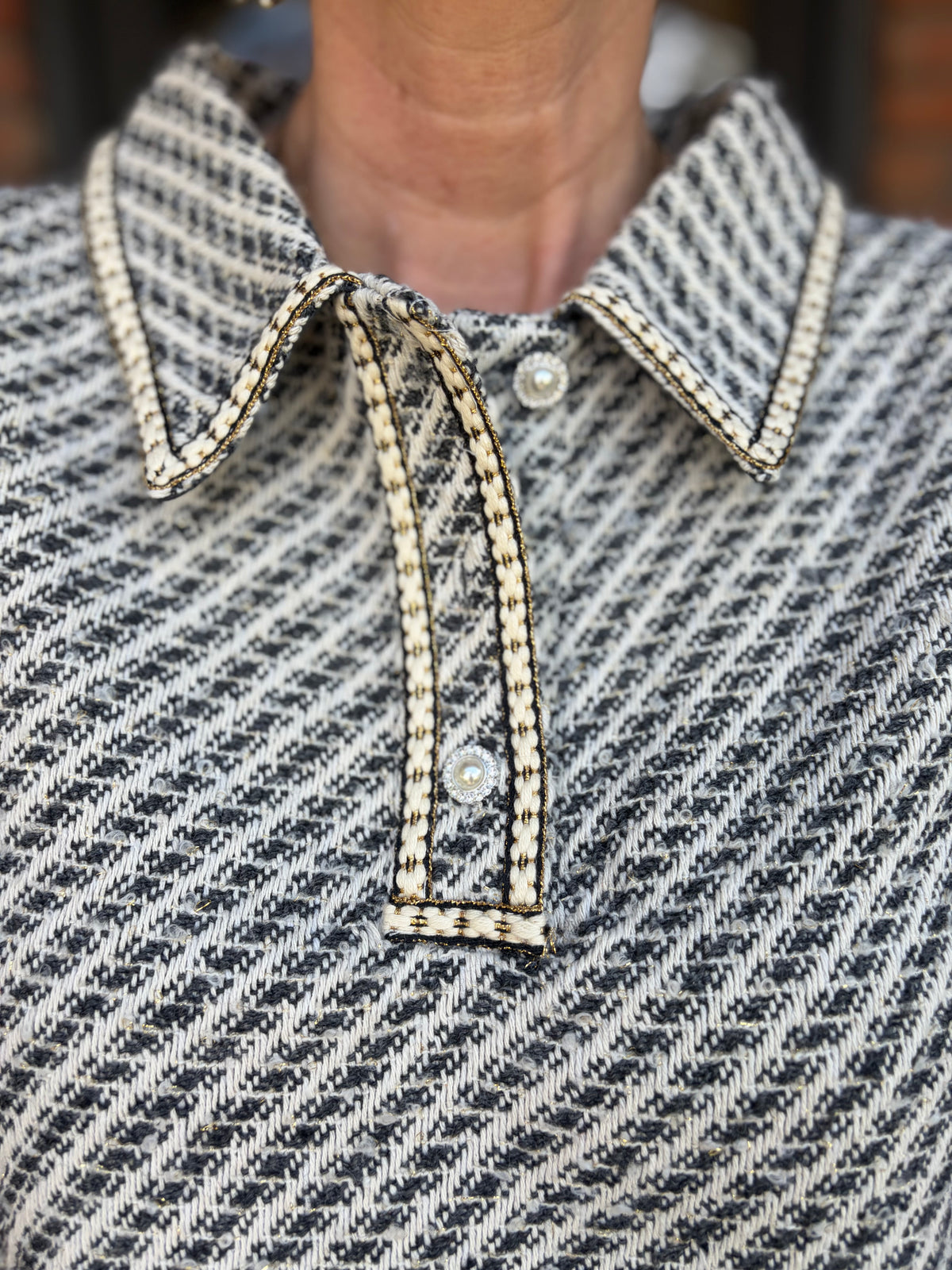 Georgina Grey Tweed Top