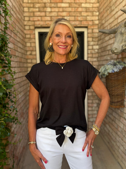 Blake Basic Black Tee