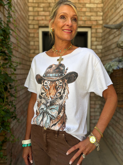 Tiger Loves Turquoise Tee