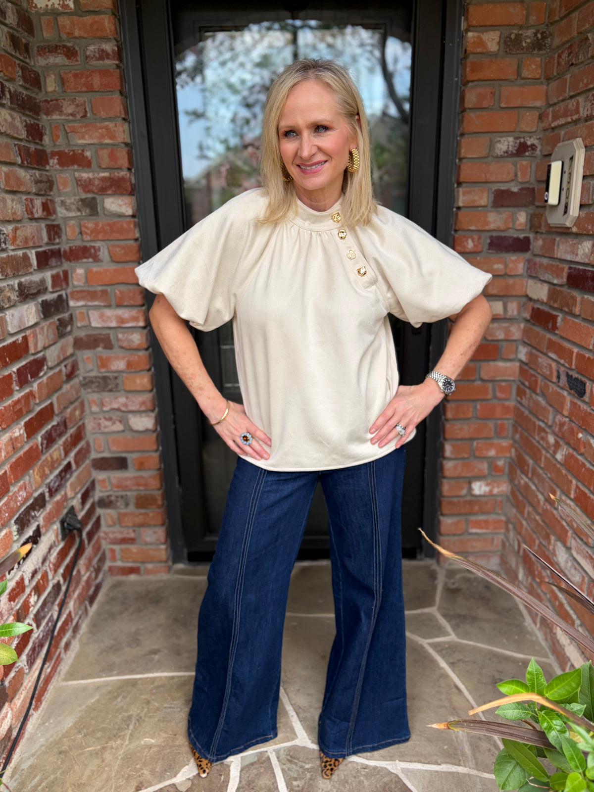 The Park Avenue Cream Blouse