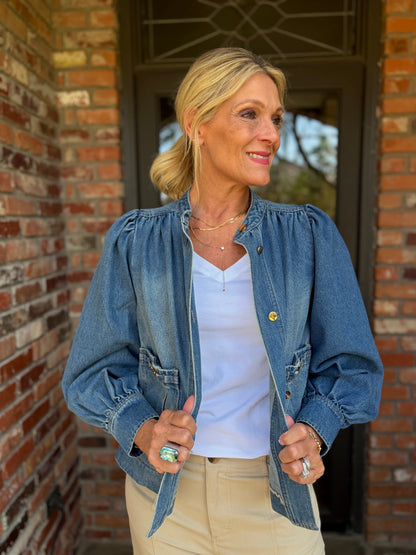 Dina Denim Luxe Jacket