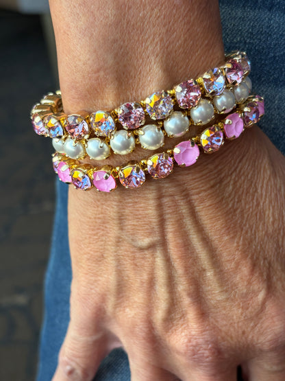 Pink Sparkle Stretch Bracelet