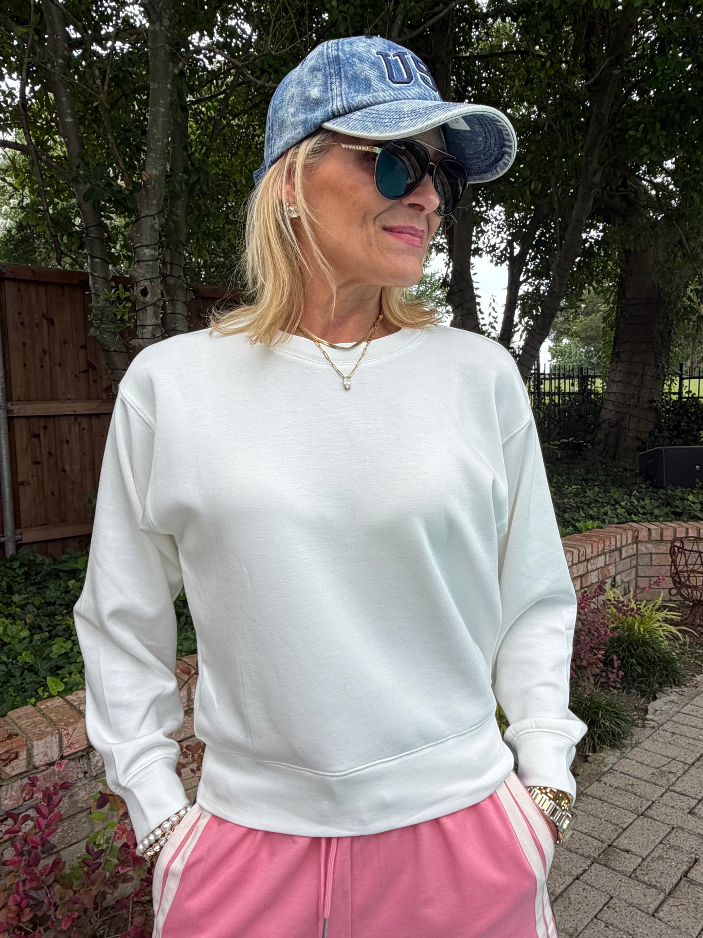 White Classic Pullover