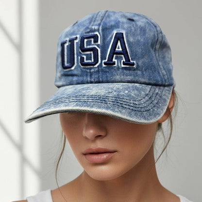 USA Embroidered Baseball Cap