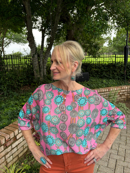Pink Concho-Italian Knit